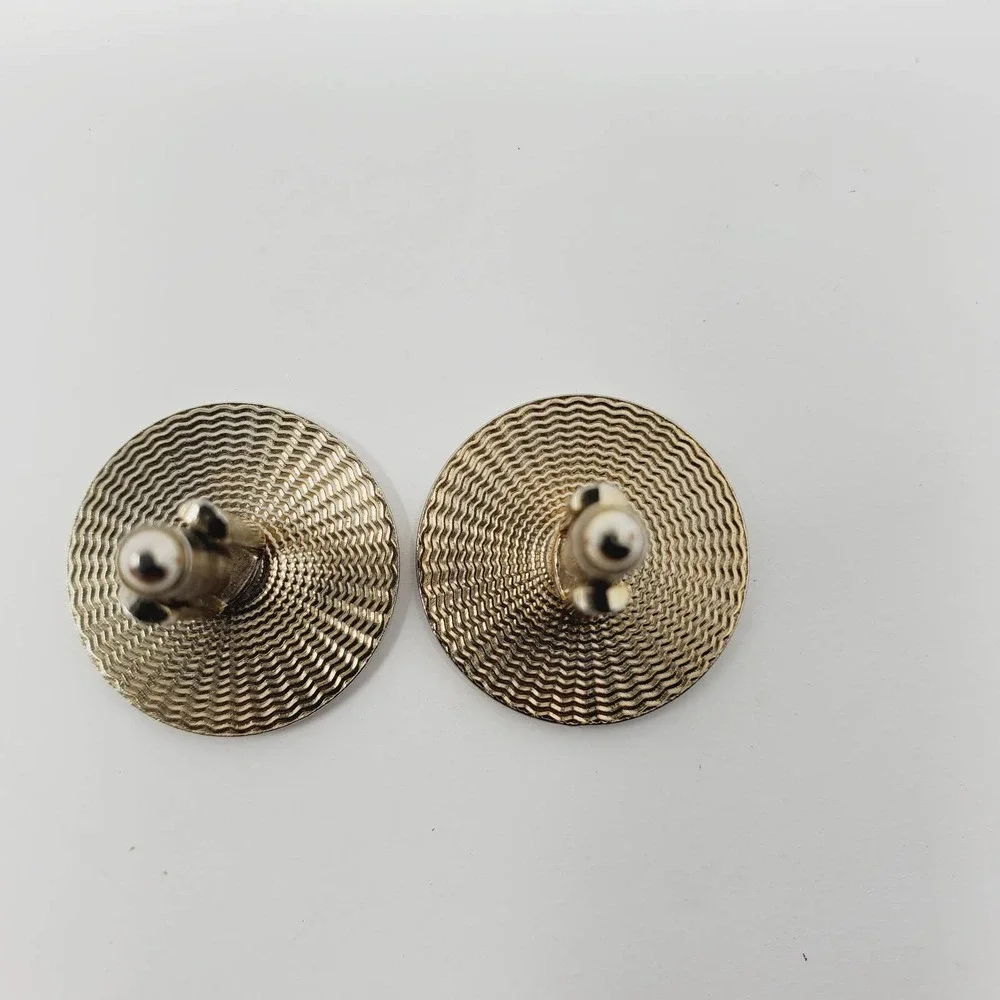 Vintage Old Modern Car Automobile Round Metal Cufflinks Set of 2